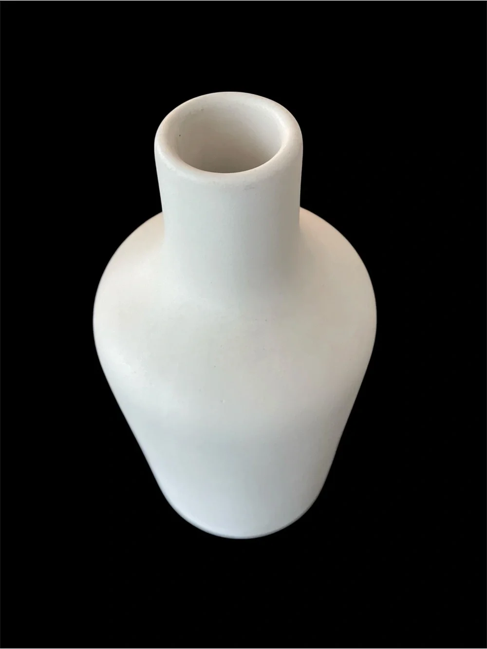 West Elm Matte White Sculptural Ceramic Vase